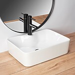 Umývadlo na dosku REA KELLY - Biele – Obrázok 2