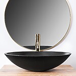 Umývadlo na dosku REA DELLA Black Matt – Obrázok 5