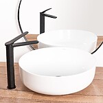 Umývadlová batéria CREEK - matná čierna, vysoká – Obrázok 4