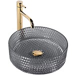 Umývadlo na dosku REA CRISTAL 35 - čierne – Obrázok 5