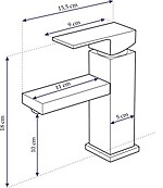 Umývadlová batéria Rea Eggo 2381 – Obrázok 5