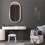 Zrkadlo LED OLL 60x90 cm Brush Gold – Obrázok 4