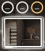 Zrkadlo LED 80x60cm P10407 – Obrázok 6