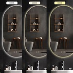 Zrkadlo LED EGG 60x80 cm – Obrázok 9