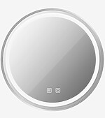 Zrkadlo LED 80cm MMJ BRUSH SILVER – Obrázok 10