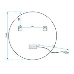 Zrkadlo LED 90cm MMJ Black – Obrázok 10