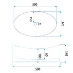 Umývadlo na dosku Rea Harper Transparent – Obrázok 8