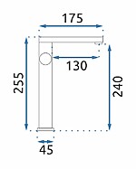 Umývadlová batéria REA TAP - matná čierna, vysoká – Obrázok 7