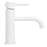 Umývadlová batéria REA LUNGO - lesklá biela, nízka – Obrázok 4