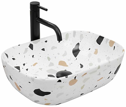 Umývadlo na dosku REA BELINDA - teraco