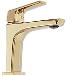 Umývadlová batéria REA RUSEL - zlatá, nízka – Obrázok 3