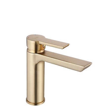 Umývadlová batéria REA ARGUS GOLD BRUSH nízka