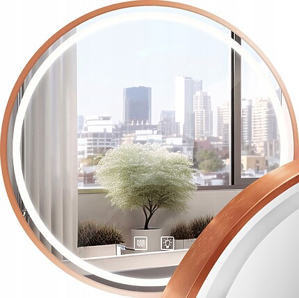 Zrkadlo LED 60cm MMJ BRUSH COPPER