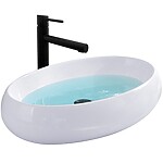 Umývadlo na dosku REA MELANIA - biele – Obrázok 2