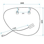 Zrkadlo LED 84x63cm H142 – Obrázok 9