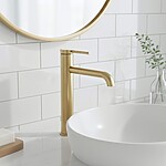 Umývadlová batéria REA SPOT Brush Gold High – Obrázok 2