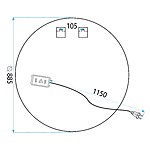 Zrkadlo LED 90cm HZJ090 – Obrázok 10