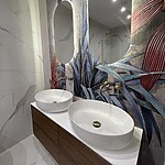 Umývadlo na dosku REA QUEEN - biele – Obrázok 3