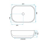 Umývadlo na dosku REA Belinda Savana – Obrázok 6