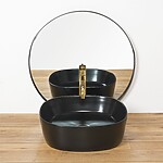 Umývadlo na dosku ELENA BLACK MAT – Obrázok 4