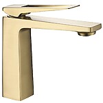 Umývadlová batéria REA PARKER Brush Gold Low – Obrázok 3