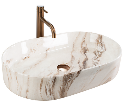 Umývadlo na dosku REA Nadia 60 Marrone