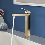 Umývadlová batéria REA FENIX - zlato, vysoká – Obrázok 3