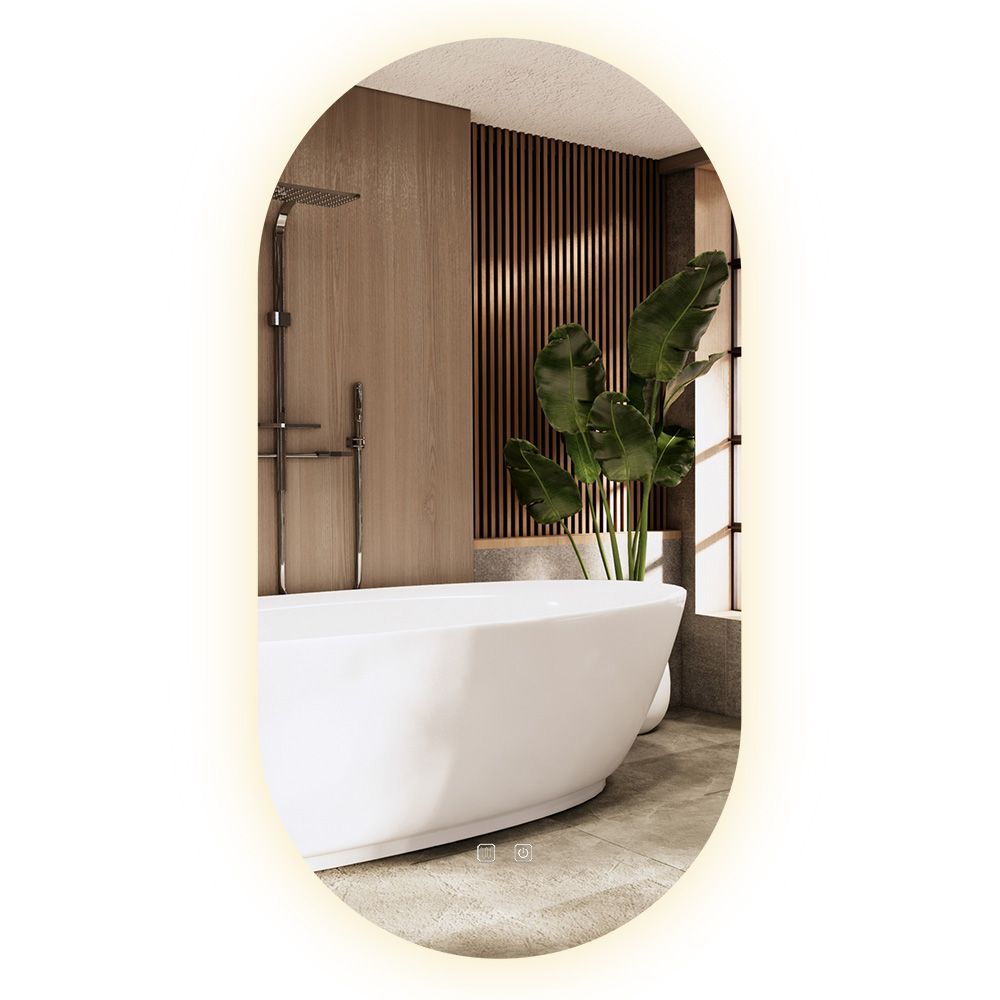 8e64c247fbadde8c6509c2118a396a0d Zrkadlo LED EGG 50x90 cm – Obrázok 1