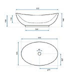 Umývadlo na dosku REA Kate 56 – Obrázok 6