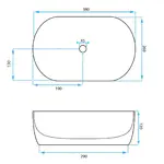Umývadlo na dosku Rea AMELIA MINI STONE MATT – Obrázok 6