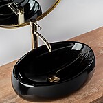 Umývadlo na dosku REA BELINDA - čierne – Obrázok 3