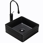 Umývadlo na dosku REA Solo Black Mat