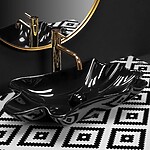 Umývadlo na dosku REA INFINITY - čierne + výpust – Obrázok 2