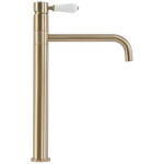 Umývadlová batéria REA Serra - brúsené zlato, vysoká – Obrázok 4