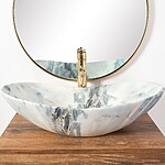 Umývadlo na dosku REA ROYAL - matná žula – Obrázok 3