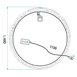 Zrkadlo LED 60cm 107 – Obrázok 9