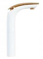 Umývadlový kohútik Rea Fabiene z bieleho zlata – Obrázok 3