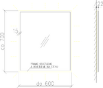 zrkadlo THIN LUNA LED do 600x700 – Obrázok 3