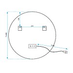 Zrkadlo LED 650cm MMJ Black – Obrázok 10