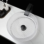 Umývadlo na dosku REA CRISTAL - priehľadné – Obrázok 2