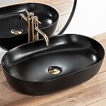 Umývadlo na dosku Rea Cleo Black Mat – Obrázok 2