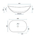 Umývadlo na dosku REA Royal Mini Aiax Shiny – Obrázok 10