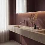 Umývadlová batéria REA Argon Brush Nickel  Low – Obrázok 4