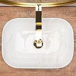 Umývadlo na dosku REA BELINDA CALALA - Mramor – Obrázok 3