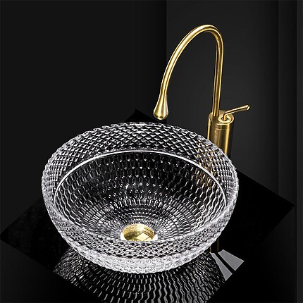 Umývadlo na dosku REA Sue Transparent