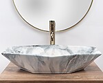 Umývadlo na dosku REA VEGAS - lesklá žula – Obrázok 2