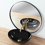 Umývadlo na dosku REA SOFIA - čierna – Obrázok 4