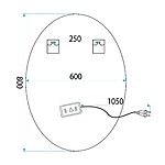 Zrkadlo LED 80x60 YH-3352 – Obrázok 6
