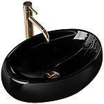 Umývadlo na dosku REA BELINDA - čierne