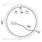 Zrkadlo LED 60cm YH-3564 – Obrázok 7